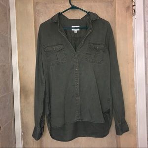 Olive Green Button Down